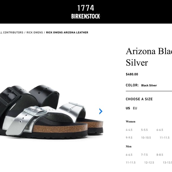 1774 Birkenstock Rick Owens Arizona size 41 - Picture 8 of 10